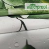 NEJLCTOROUS Shower Curtain, 180 x 180 cm, Green Leaves, Waterproof