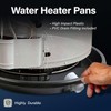 Everflow PWHP24 Plastic Water Heater Drain Pan with 1 in.