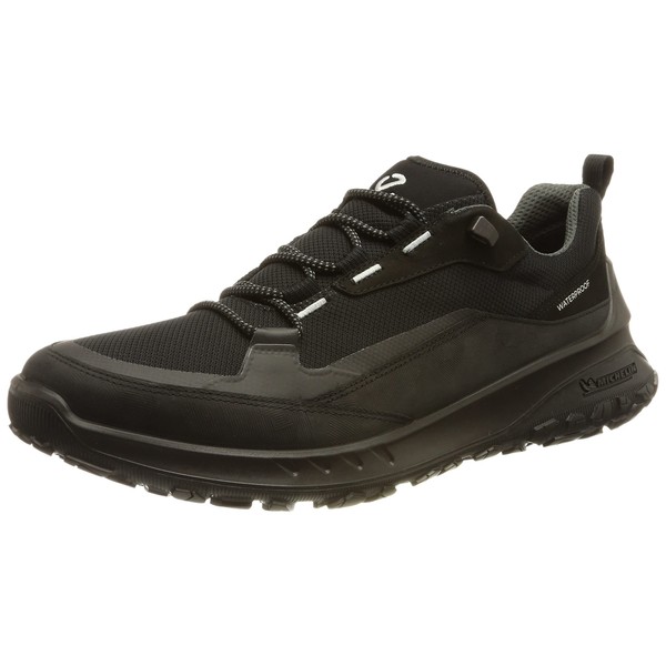 ECCO Men's Ultra Terrain Waterproof Low Hiking Shoe, Black, 11-11.5