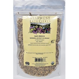 Starwest Botanicals Organic Marshmallow Root 4 Ounce Althaea officinalis USDA Kosher Certified