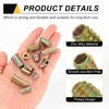 sourcing map 18 Pcs Threaded Inserts for Wood, Zinc Alloy