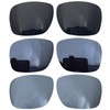Replacement Lenses for Oakley Holbrook Metal OO4123 Sunglasses, Black chrome