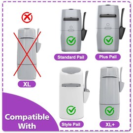 Cat Litter Refill Bags| 4-Pack Cartridges Compatible with Genie Cat Litter Refills Standard,Plus and Style Pail | Superior Odor Control (NOT Compatible with XL)