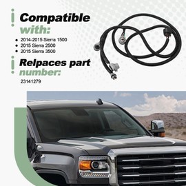 Tail Light Wiring Harness with Socket Assembly LH Rear Left Driver Side Compatible with 2014-2015 Sierra 1500, 2015 Sierra 2500 3500 Replace 23141279