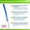 Blue Marking Whiskers with Stakes - 100 Pack - Durable