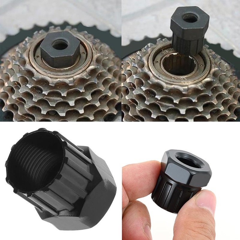 Mtsooning 6PCS Bicycle Freewheel Removal Tool, Mountain Bike Cassette Lockring