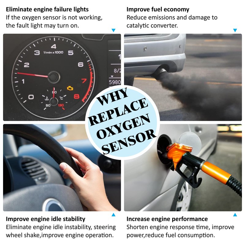 DOSKJOK Sensor de oxígeno O2 234-4407 compatible con Express Silverado