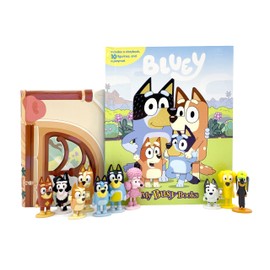 Bluey My Busy Books - Storybook, 10 figurines, playmat