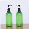 Baluue 2pcs Refillable Shampoo Dispenser Bottles Pump Containers for Essential
