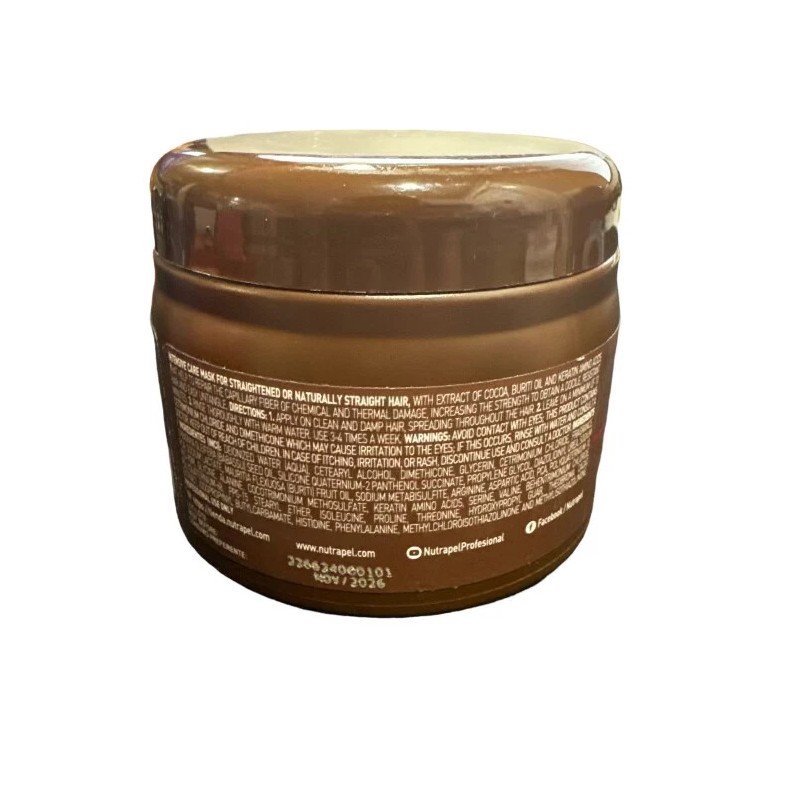 Nutrapel Chocolate L'assio Care Intensive Hair Treatment For Straightened Hair