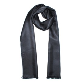 Royal Silk Dashing Black Silk Aviator Scarf 100% Silk