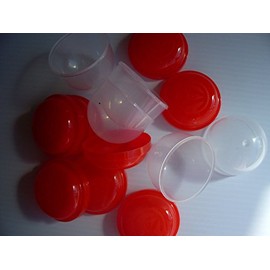 2" RED Vending Capsules (50 count)