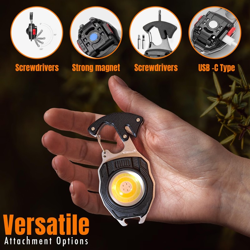 GUARDMAN Stocking Stuffers Hanukkah Gifts – Multitool Survival keychain Tool,