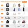8 Set Compression Packing Cubes for Travel Suitcase Organizer Travel