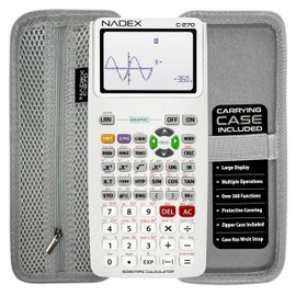 Scientific Calculator with Graphing, Includes Carrying Case, for College and High School Students, Calculus, Algebra, Geometry, Trigonometry, Statistics, Physics, Chemistry, White