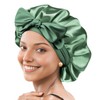 Silky Satin Bonnet for Sleeping,Double Layer Silk Hair Bonnet Women