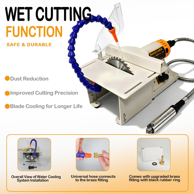 Lapidary Saw Machine for Crafts Multifunctional Lapidary Equipment 750W