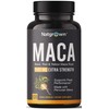 Natgrown Organic Maca Root Powder Capsules 1500 mg with Black