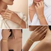 KALVICA 8 Pieces Chain Bracelets for Women 14 Carat Gold-Plated