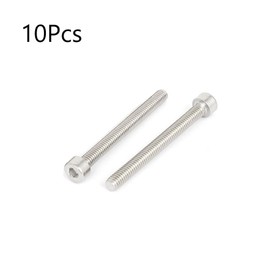 TOP-VIGOR 10Pcs M4-0.7 x 40mm Hex Socket Head Cap Screws, Allen Socket Drive DIN912, 304 Stainless Steel Replacement Machine Fastener Screws for Bicycle Motorcycle Machine Repairment