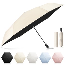 Parasol "Supervised by a Active Dermatologist! Stage Storage & JIS Certified" UV Protection 100 Light Shielding Heat Shielding for Both Sunny and Rainy Weather, Automatic Opening/Closing, Windproof