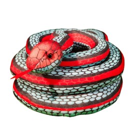 Snake Plush Toy, Cuddly Plush Snake Toy, as a Cuddly Toy and Decoration Gift for Children (160 cm, Ice and Fire Snake)