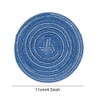 SCF2017 Set of 6 Round Woven Cotton Yarn Coasters for