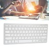 Wireless Keyboard English Thai Bilingual Portable Stylish Ultra Thin Silver