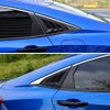 Thenice for 10th Gen Civic Rear Side Window Louvers Racing