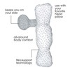 Boppy Full Body Side Sleeper Pillow, Mirage White and Gray,