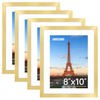FIXSMITH 8x10 Picture Frame Bulk-4 Pack, Gold Picture Frames Collage