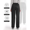 iCreek Women's Rain Pants Waterproof Zipper Pocket Windproof Hiking Pants