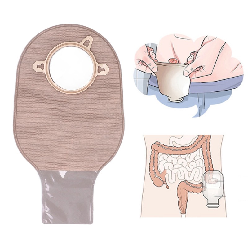 Colostomy Bag Nonwoven ABS Leak Proof Portable Ostomy Pouch for