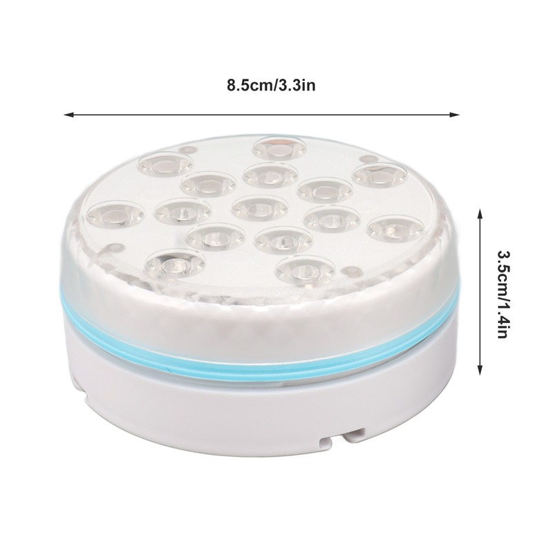 2PCS Submersible Pool Light with Remote Control Magnetic Suction Cup