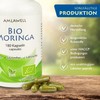 AMLAWELL Organic Moringa – 180 Capsules (500 mg Moringa per