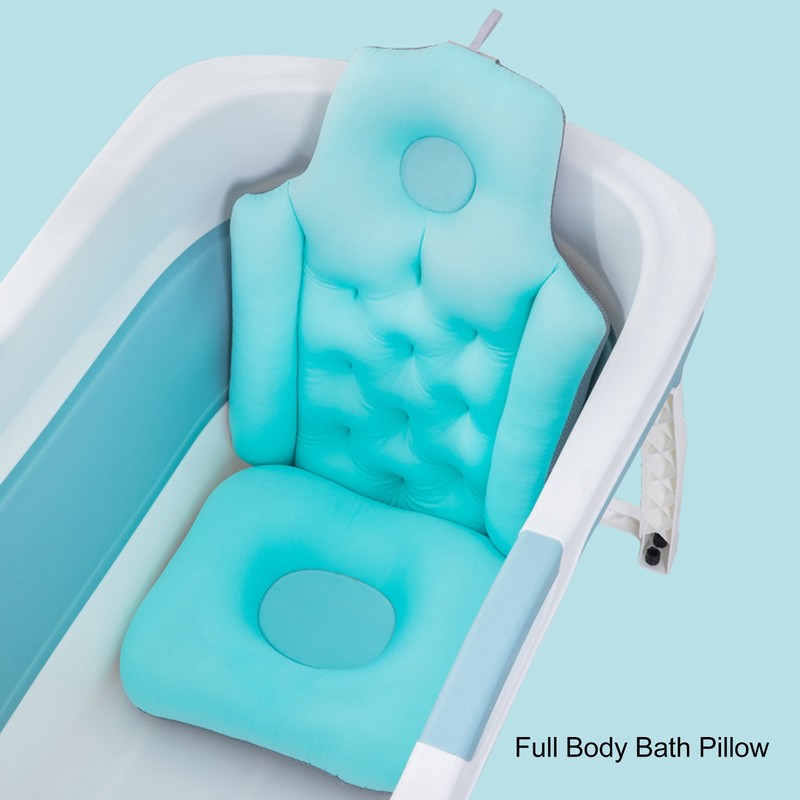 Adult Full Body Bath Pillow Head Neck Support Quick Drying