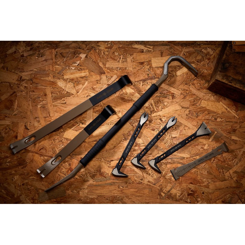 Spec Ops Tools 21" Flat Pry Bar Crowbar, Curved Rocker
