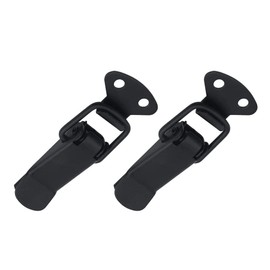 ANJOSHI Toggle Clamp Latch Security Spring Loaded Car Bumper Hook Lock Clips Hasp Kit 2Pack Universal Quick Release Fasteners for Racing Car Truck Bumper Trunk Fender and Hatch Lids Accessories(S)