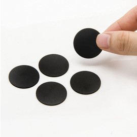 NFC Tag NTAG215 Card Coin Black, Rewritable NTAG215 NFC Card PVC Card Round 25mm, 504 Bytes Memory RFID Card, Compatible with TagMo Amiibo and NFC-Enabled Smartphones (10 Pieces)