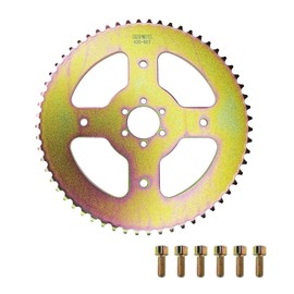 CQSPMOTO 60T High Torque Rear Chain 6 Hole Sprocket # 40 41 420 for Coleman CT100U CC100X Mega Moto MMB80 105 Baja Doodle Bug DB30 Motovox MBX10 Mini Bike Sprocket Replacement Parts (37mm Bore)