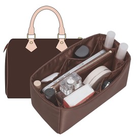 Doxo Waterproof Nylon Purse Organizer Insert for LV Speedy 30, Brown