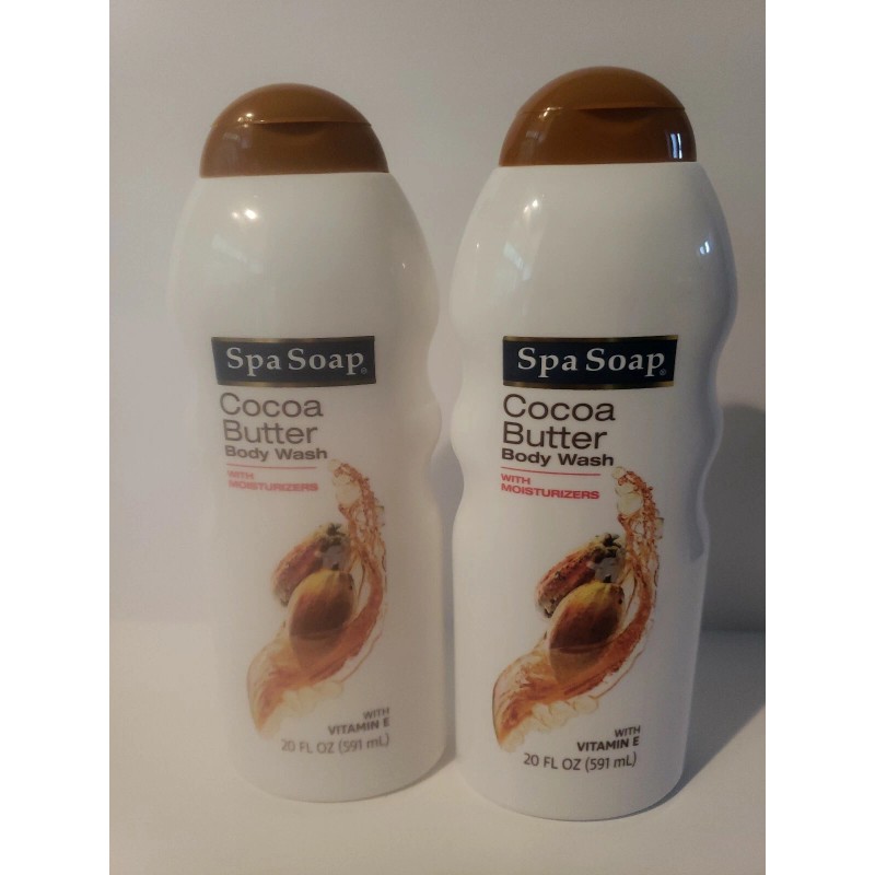 Set of 2 Spa Soap 20 oz Cocoa Butter With
