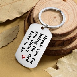 Dad Gifts Thank You Gifts For Dad From Daughter Son Dad Keychain Birthday Gifts For Dad Father's Day Gifts (thank you for)