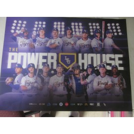 LSU ISSUED 2025 LSU TIGERS BASEBALL POSTER and POCKET SCHEDULE THE POWER HOUSE