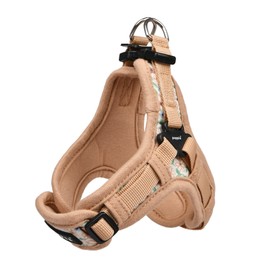 Puppia Spring and Summer Fashion X Type Dog Harness, Beige_Lilac, Small