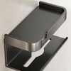 Toilet Paper Dispenser Shelf Space Saving Multifunction Wall Mounted Self