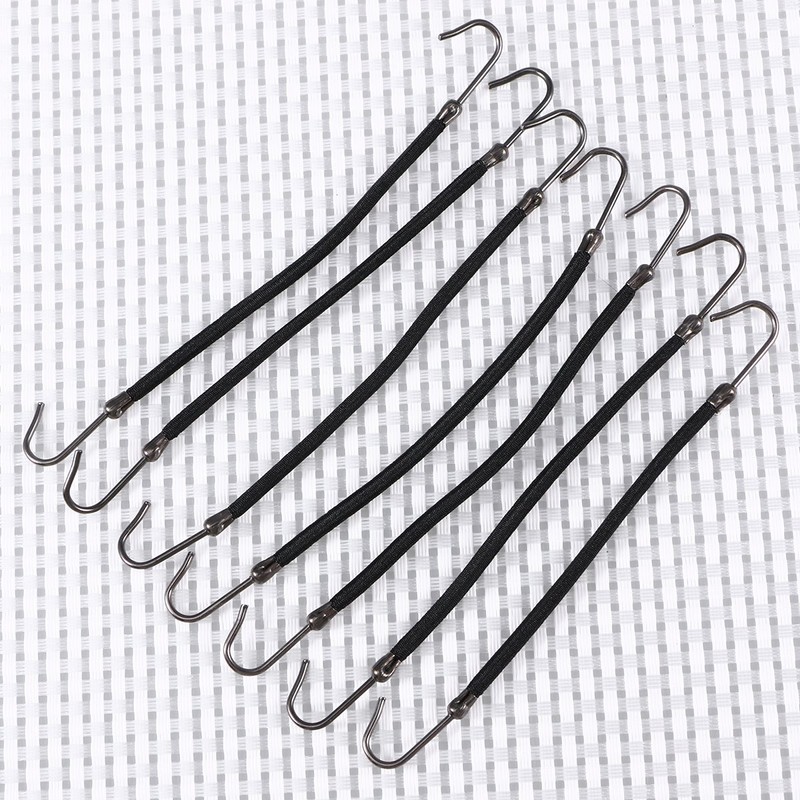 Frcolor 20ps Ponytail Hooks Holder Rubber Bands Elastic Hook Hair