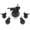 Hirate 3" Chair Casters Heavy Duty Lockable Swivel Caster Replacement