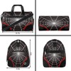 Black Spider Web Overnighter Duffel Bags for Boys Men, Carry-On