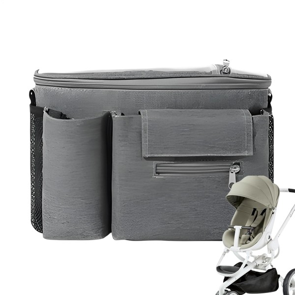Stroller Organizer with Cup Holder, Stroller Caddy Organizer with Cup